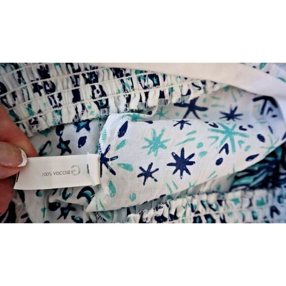 Poupette St Barth Women Sz XS Floral Kim 3/4 Sleeve Button Front Romper $275 - Picture 14 of 15